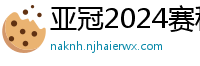 亚冠2024赛程